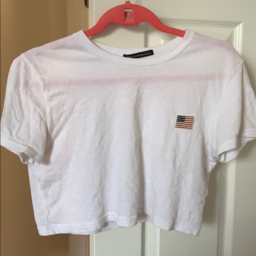 white brandy melville top
